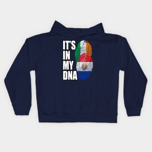 Paraguayan And Irish Mix Heritage DNA Flag Kids Hoodie